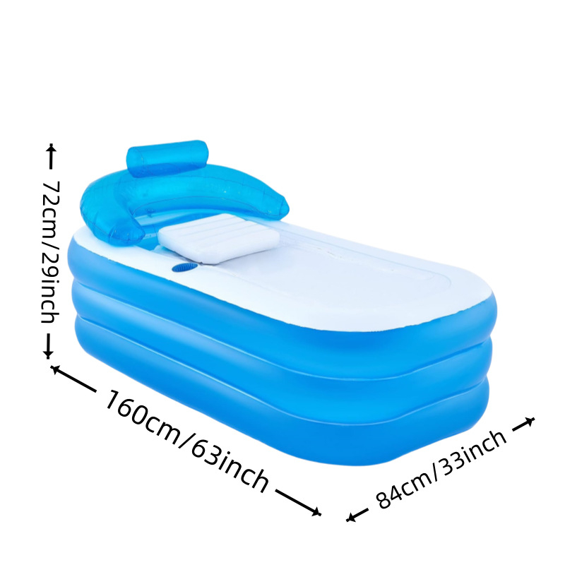 PVC nafukovacia vaňa, skladací dizajn, model: nafukovacia vaňa, funkcia: vedro na kúpanie