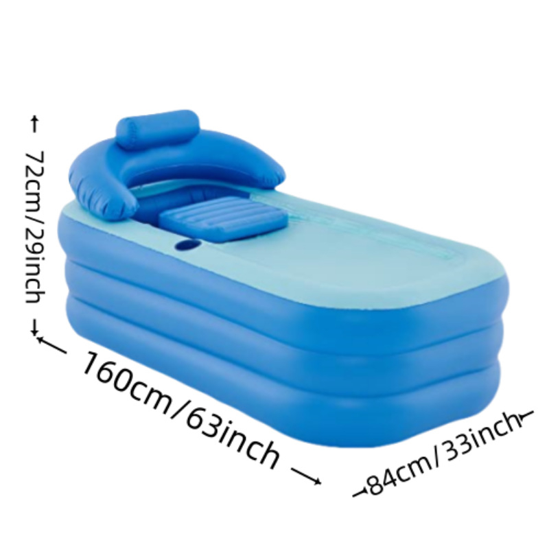 PVC nafukovacia vaňa, skladací dizajn, model: nafukovacia vaňa, funkcia: vedro na kúpanie