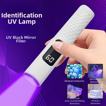 365 nm UV svietidlo na identifikáciu jadeitu a drahých kameňov s fluorescenciou, ručné, ABS puzdro, LED od Shatuo Tribe, CE certifikát