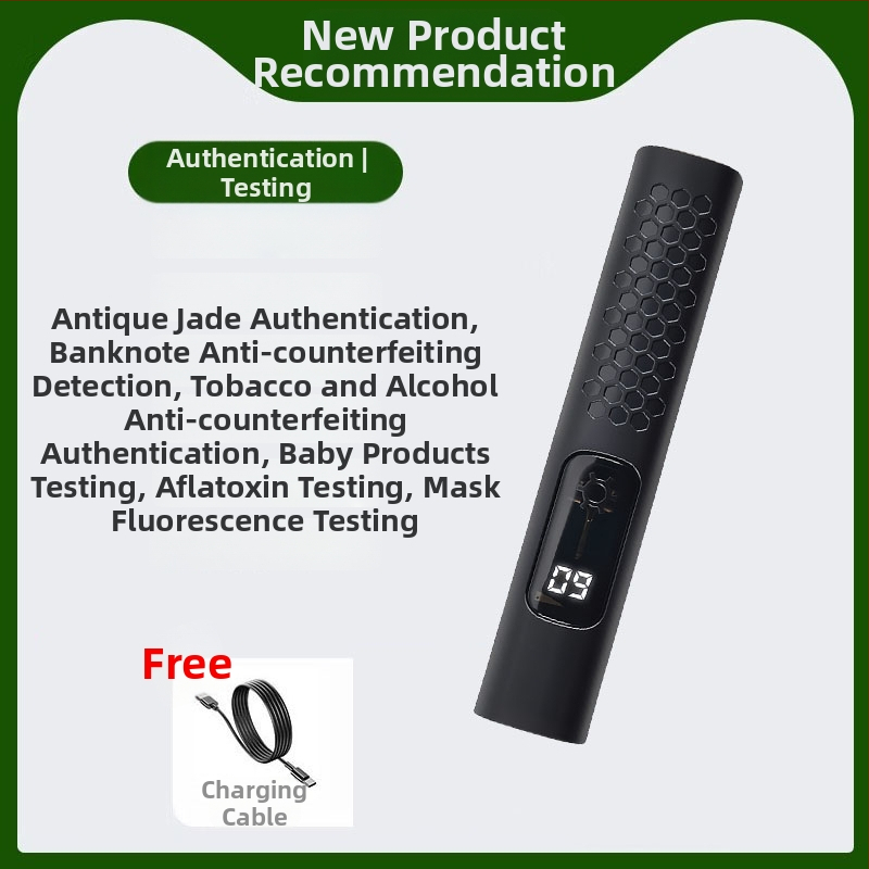 365 nm UV svietidlo na identifikáciu jadeitu a drahých kameňov s fluorescenciou, ručné, ABS puzdro, LED od Shatuo Tribe, CE certifikát