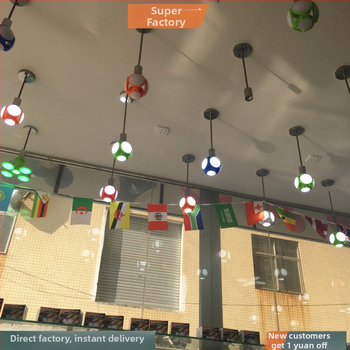 Mini futbalová lampa, skladací dizajn, 28W, 1600 lm, 360° uhol lúča, E27 základňa, IP20