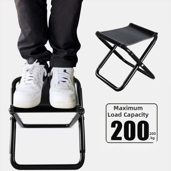 Star Mountain Sklopná stolička – karbónová oceľ, vonkajšie použitie, prenosná na kempovanie