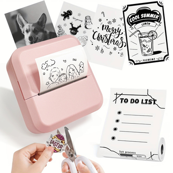 S2 Mini tlačiareň na štítky s Bluetooth, termálny papier, kompatibilný s iOS/Android, šírka tlače 20–57 mm