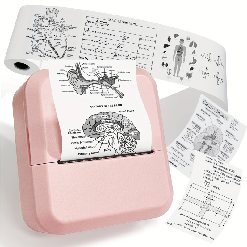 S2 Mini tlačiareň na štítky s Bluetooth, termálny papier, kompatibilný s iOS/Android, šírka tlače 20–57 mm