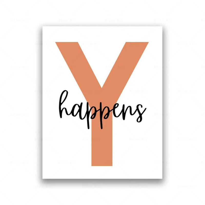 Decoratív obraz na plátne s anglickými písmenami PLAY pre detskú izbu, inkjet tlač, bez rámu, na mieru, zvislý obdĺžnik