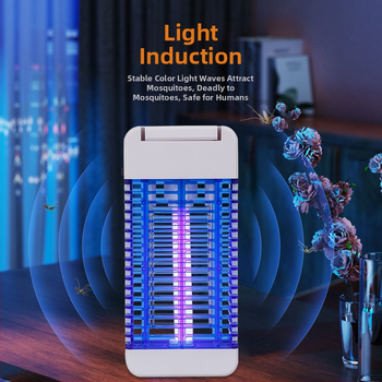 Λαμπτήρας ηλεκτροσοκ για εξόντωση κουνουπιών για οικιακή χρήση, παγίδα με φως, εμβέλεια 61 τ.μ. και άνω, πλέγμα αλουμινίου, κάλυμμα ABS