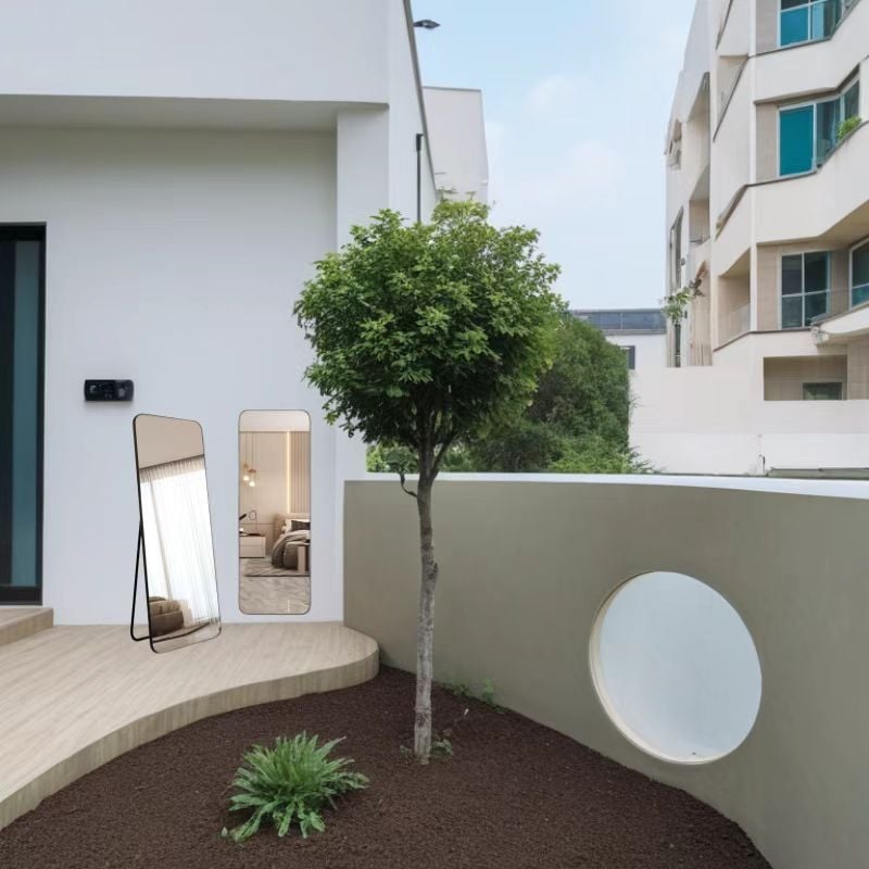 Zrkadlo na celú výšku, jednoduchý moderný štýl, vysoké rozlíšenie, vhodné do domu, izby alebo internátu, model: dyjqsj1.21, číslo výrobku 1002523772