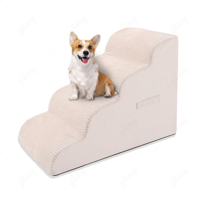 2/3/4‑stupňové schody pre psov z hustej peny, protisklzové a ultra široké, vhodné pre staršie psy a mačky