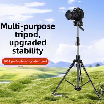 Trojosový stabilizátor pre telefón s automatickým sledovaním, hliníkový podlahový stojan, nosnosť 5 kg, tyč so 2–3 sekciami