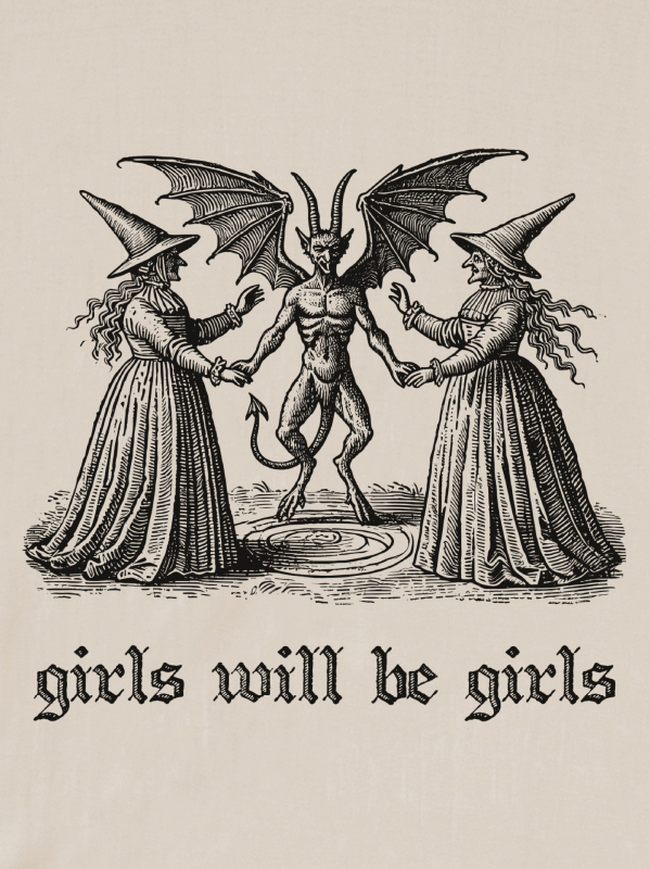 Дамска Хелоуин тениска с принт на вещица, 95% памук, кръгла яка, къси ръкави, свободна кройка