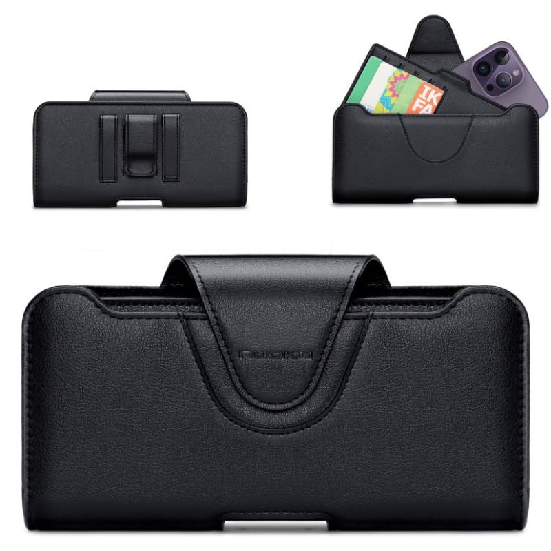 Kožený obal pre Apple zariadenia, embossovaná povrch, magnetické zatváranie, ochrana proti pádu, prispôsobiteľný