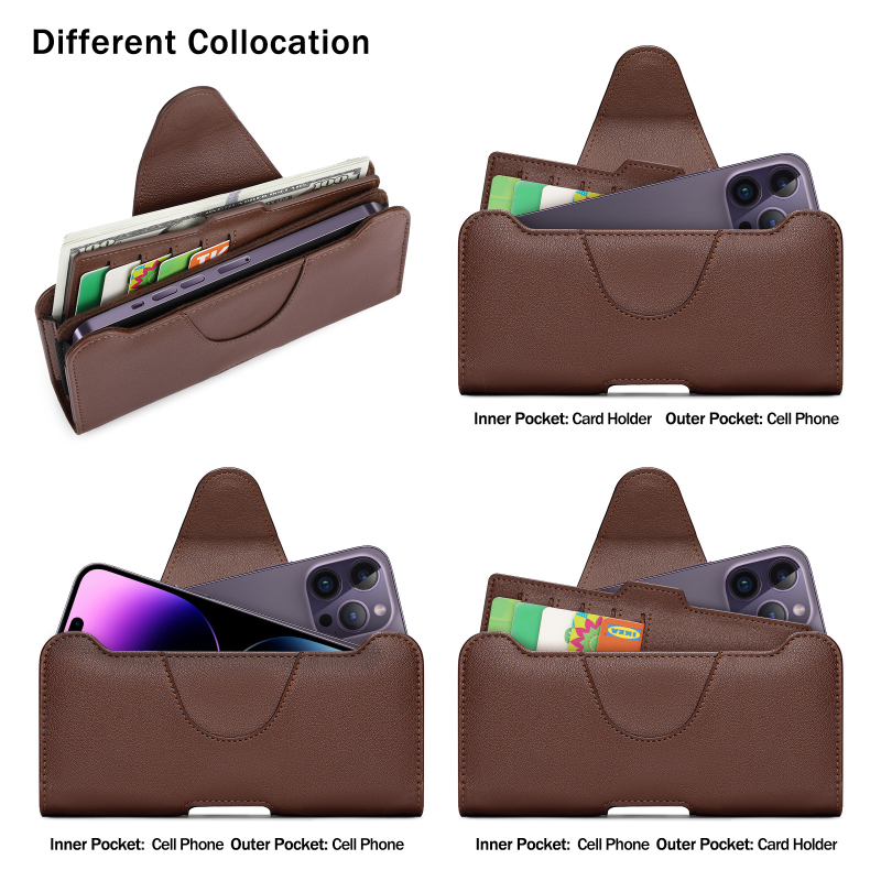 Kožený obal pre Apple zariadenia, embossovaná povrch, magnetické zatváranie, ochrana proti pádu, prispôsobiteľný