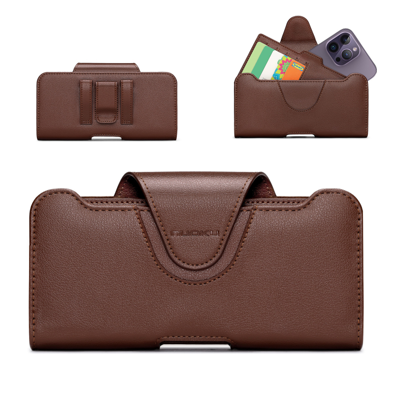 Kožený obal pre Apple zariadenia, embossovaná povrch, magnetické zatváranie, ochrana proti pádu, prispôsobiteľný