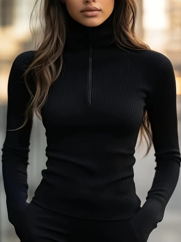 Ženský termálny pulóver s kapucňou a stojačím golierom, korálkové zdobenie, 95% polyester + 5% elastán