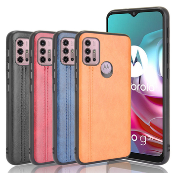 Kryt na telefón Motorola G30 — iFace Super, textúra teľej kože, TPU + koža, mechanické spracovanie