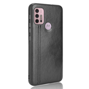 Kryt na telefón Motorola G30 — iFace Super, textúra teľej kože, TPU + koža, mechanické spracovanie
