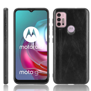 Kryt na telefón Motorola G30 — iFace Super, textúra teľej kože, TPU + koža, mechanické spracovanie