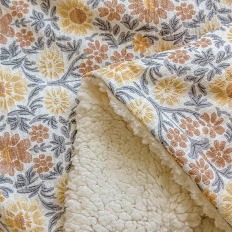 Двоен слой агнешко пухено одеяло за новородени – прост модернен стил, 3000 g+, за пролет и есен