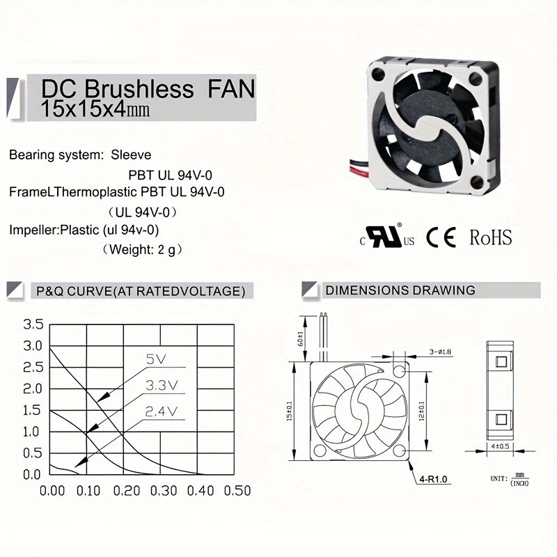Chladiaci ventilátor pre notebook, model 1504, pre CPU, kompatibilný s notebookmi