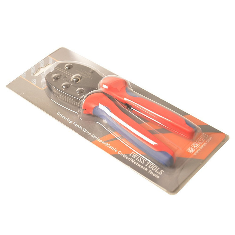 MC4 krimpovacie kliešte LY-2546B pre solárne konektory 2,5–6 mm², IWISS, vysokouhlíková oceľ, hmotnosť 450 g