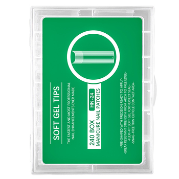 Falošné nechty nálepky – ultra tenké, bez stôp, tvar kvapky vody, priehľadné, typ s dlhým hrotom