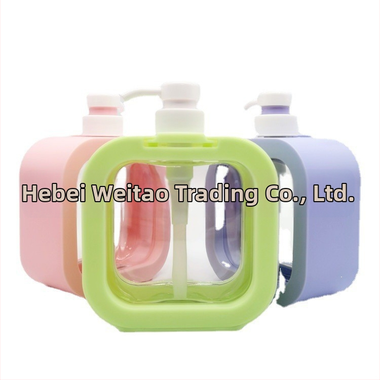 Kosmetikos buteliukas su pompa – Silk-screen spausdinimas, PET medžiaga, pūstas buteliukas, išorinis dangtelis, dozavimo siurblys