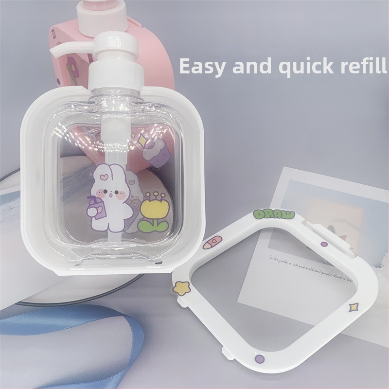 Kosmetikos buteliukas su pompa – Silk-screen spausdinimas, PET medžiaga, pūstas buteliukas, išorinis dangtelis, dozavimo siurblys