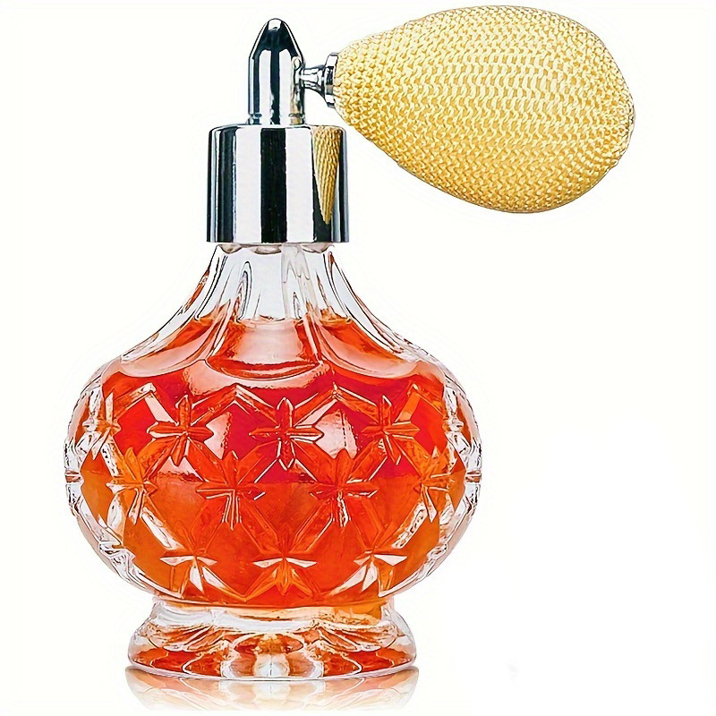 Sticluță de parfum din sticlă cristal, cu design tip air bag și duză din aliaj de zinc
