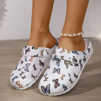 Moteriškos medicininius šlepetes su neslidžia pada, EVA viršus ir EVA padas, pakeliamasis įdėklas