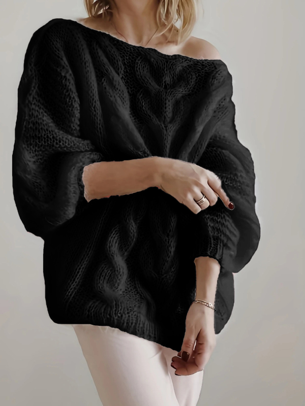 Pulóver s dlhými rukávmi, okrúhlym výstrihom, stredná dĺžka, polyester, elegantný štýl