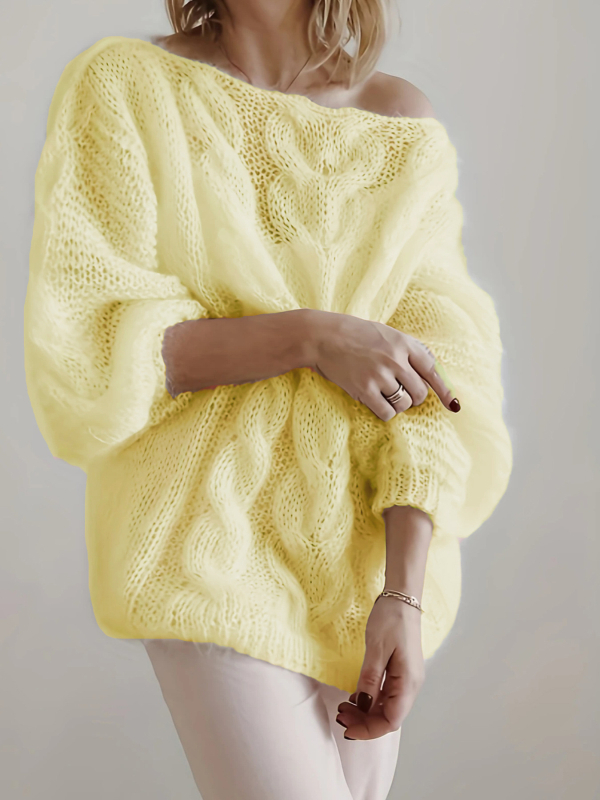 Pulóver s dlhými rukávmi, okrúhlym výstrihom, stredná dĺžka, polyester, elegantný štýl