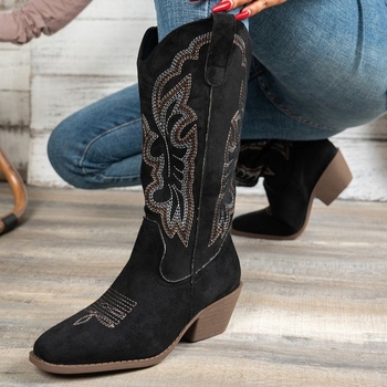 Дамски Мартин ботуши, синтетична кожа, ултра висок ток (>8 см), висок връх, зимни