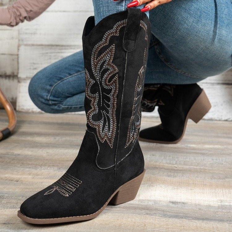 Дамски Мартин ботуши, синтетична кожа, ултра висок ток (>8 см), висок връх, зимни