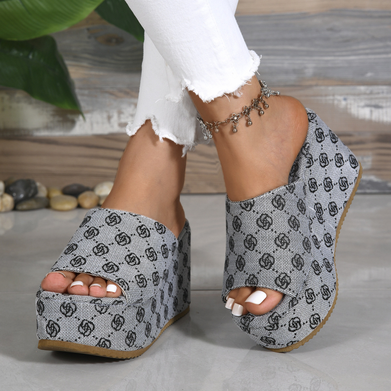 Vienos juostos kanvasiniai sandalai, Europos ir Amerikos stilius, EVA padas, 2025 metų vasara