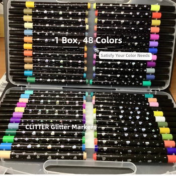 Glitterový marker s luminescujúcim perleťovým atramentom na maľovanie – vhodný pre študentov