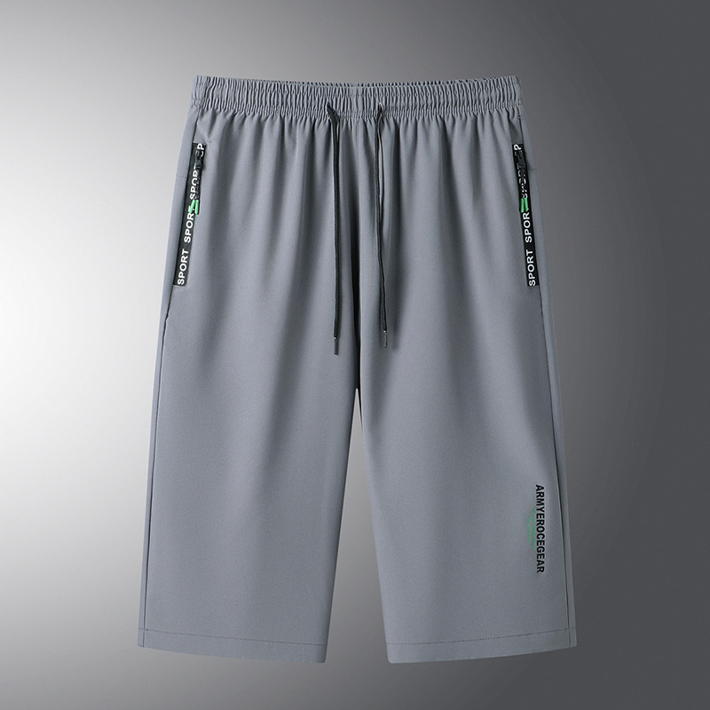 Корейски стил свободни съкратени панталони, средна талия, връзка за стягане