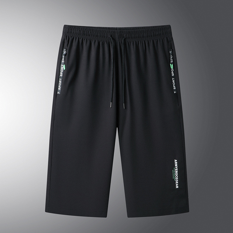 Корейски стил свободни съкратени панталони, средна талия, връзка за стягане