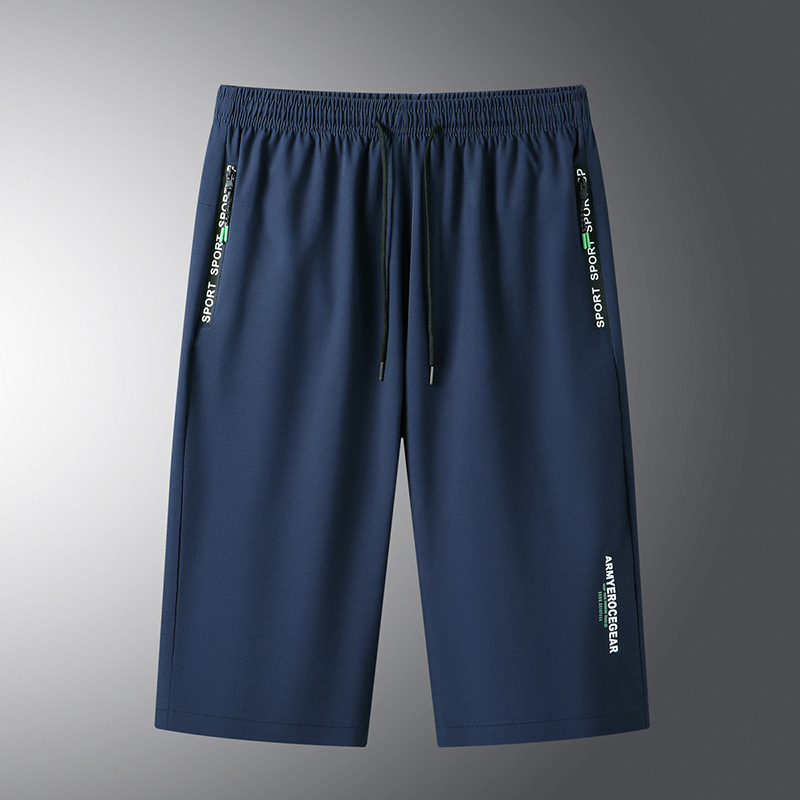 Корейски стил свободни съкратени панталони, средна талия, връзка за стягане