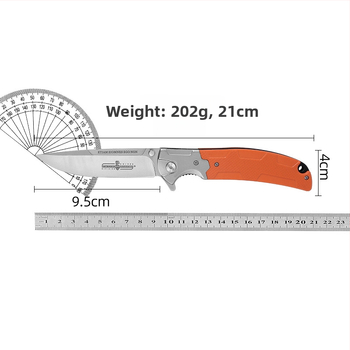 Daugiafunkcinis sulankstomas peilis lauko žygiams, automobiliui montuojamas — savisaugos funkcija, ašmenų ilgis 9 cm