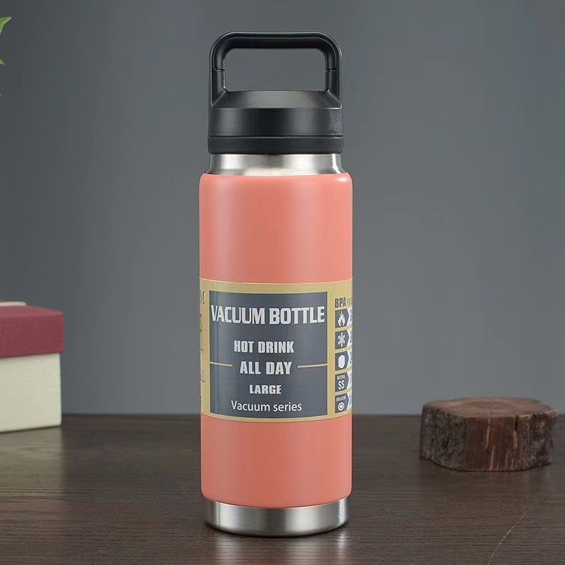 304 nerūdijančio plieno termos puodelis, dvigubo sienų izoliacija, 0–6 valandų izoliacija, nešiojamas ir atsparus kritimui, logotipo spausdinimas įmanomas