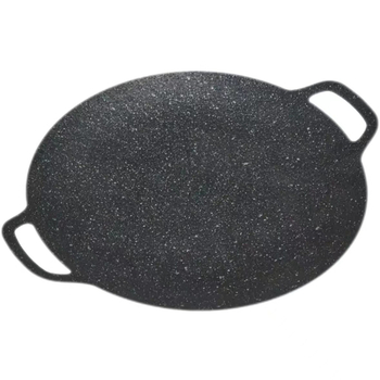Okrúhla železná grilovacia panvica na plynový sporák – nepriľnavý povrch