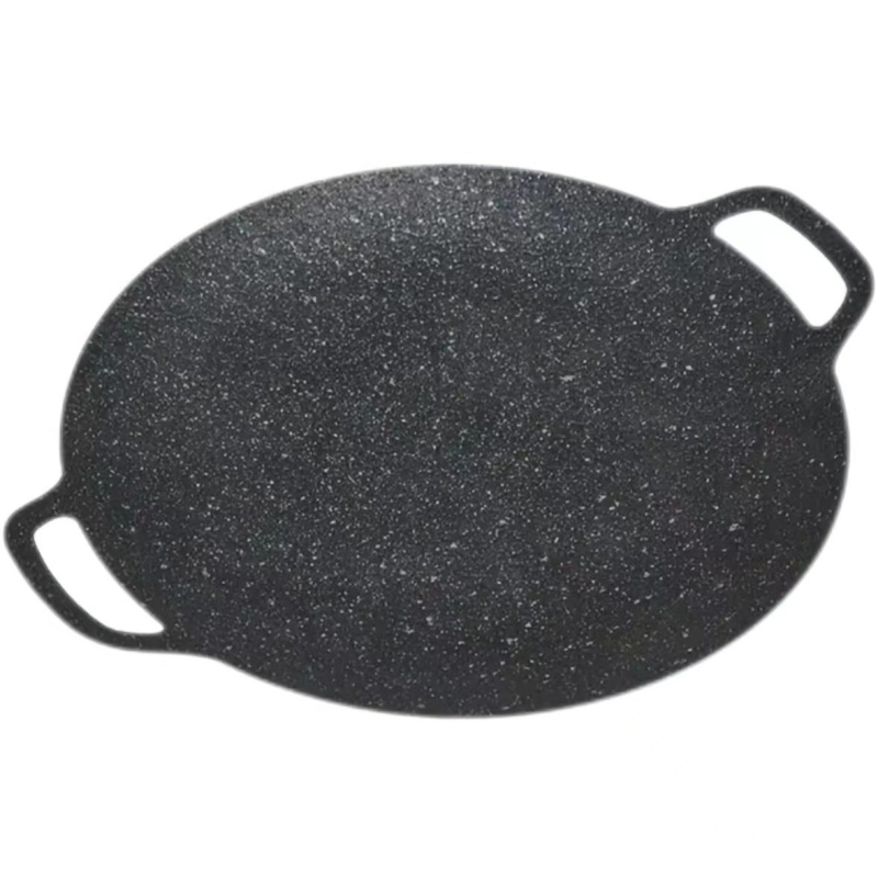 Okrúhla železná grilovacia panvica na plynový sporák – nepriľnavý povrch