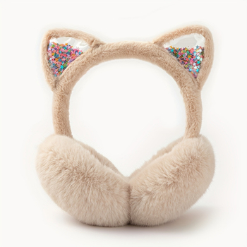 Earmuffs pliabile de iarnă pentru fete (Poliester | Pentru fete | Iarnă | Model jd601099686921121)