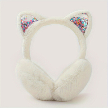 Earmuffs pliabile de iarnă pentru fete (Poliester | Pentru fete | Iarnă | Model jd601099686921121)