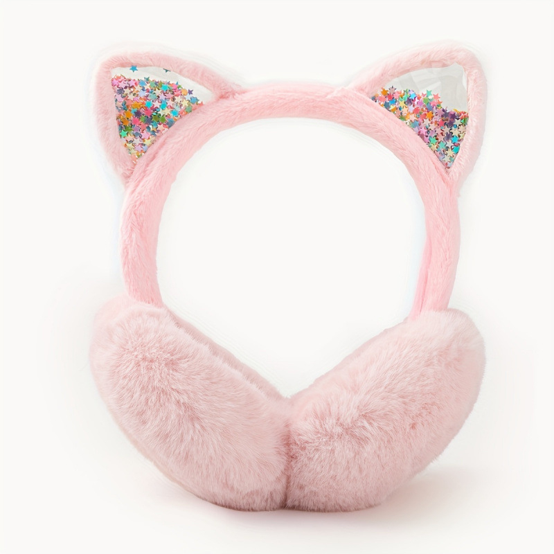 Earmuffs pliabile de iarnă pentru fete (Poliester | Pentru fete | Iarnă | Model jd601099686921121)