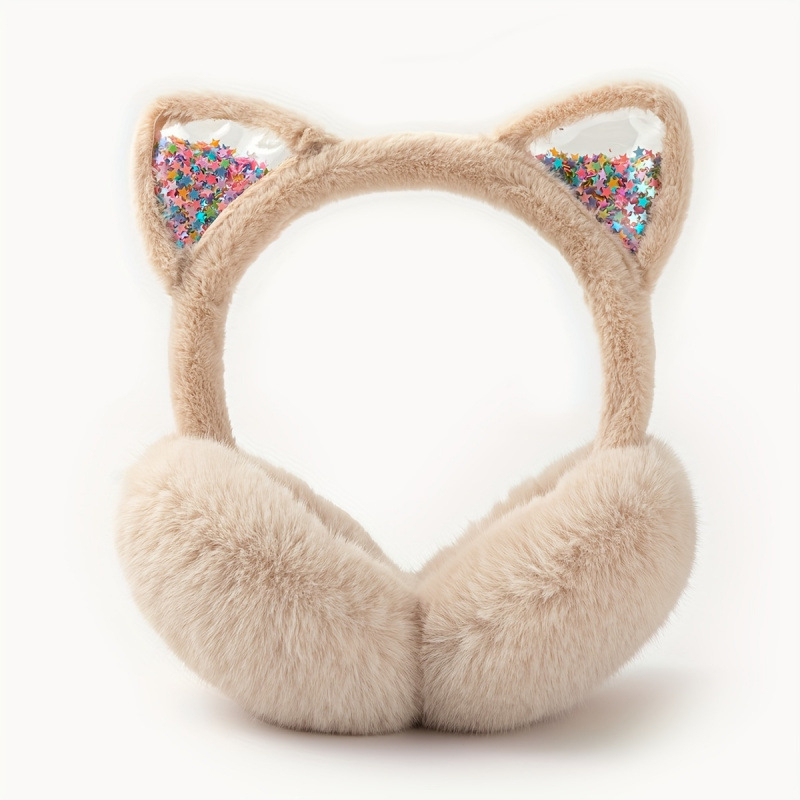 Earmuffs pliabile de iarnă pentru fete (Poliester | Pentru fete | Iarnă | Model jd601099686921121)