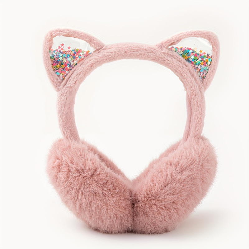 Earmuffs pliabile de iarnă pentru fete (Poliester | Pentru fete | Iarnă | Model jd601099686921121)