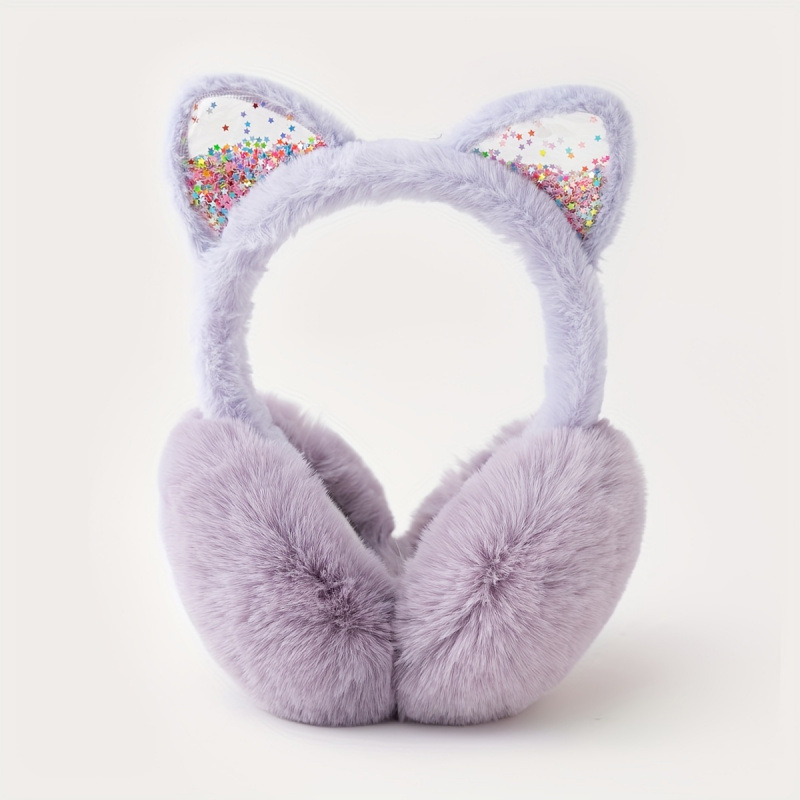 Earmuffs pliabile de iarnă pentru fete (Poliester | Pentru fete | Iarnă | Model jd601099686921121)