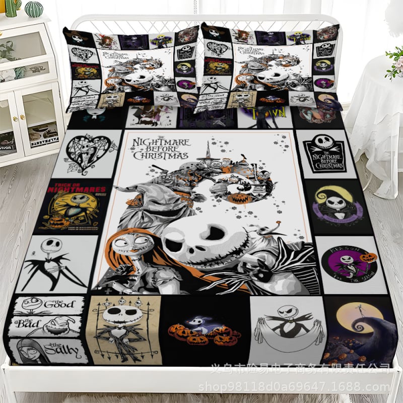 Gáza posteľná sukňa 3-dielny set, digitálna potlač, Brushed, európsky klasický štýl