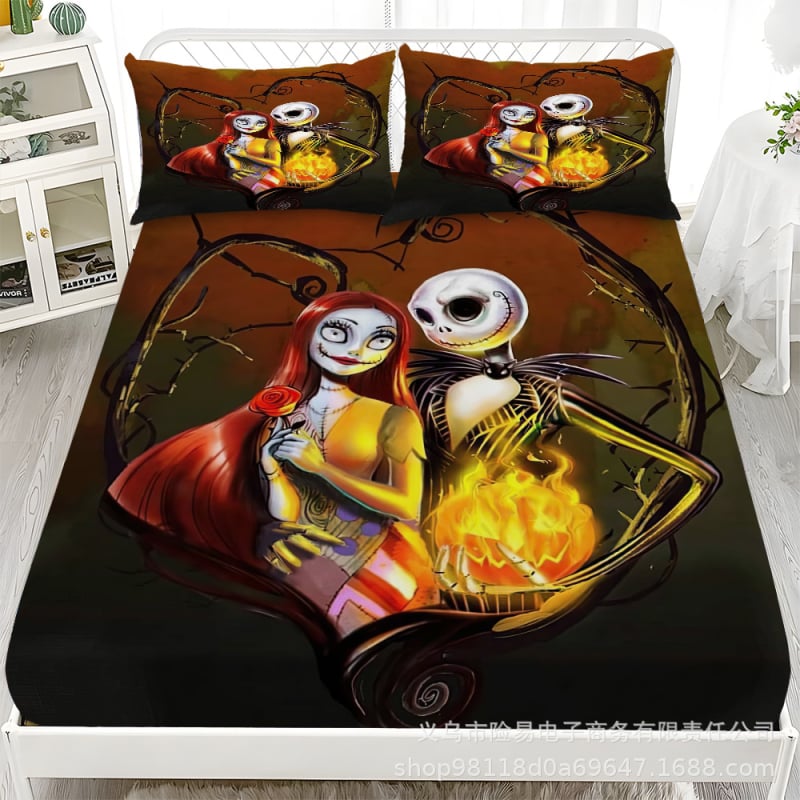 Gáza posteľná sukňa 3-dielny set, digitálna potlač, Brushed, európsky klasický štýl